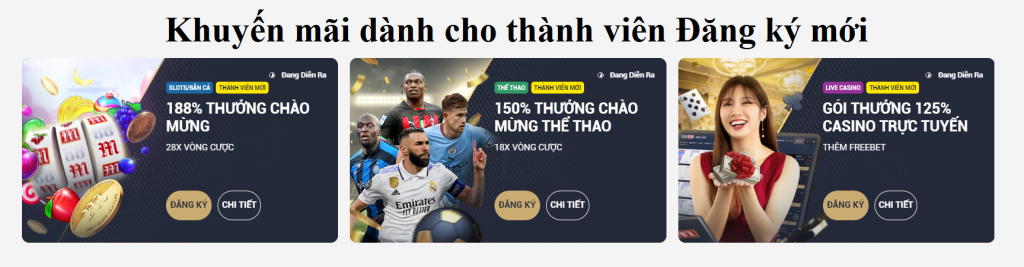 Khuyến mãi cho thành viên mới