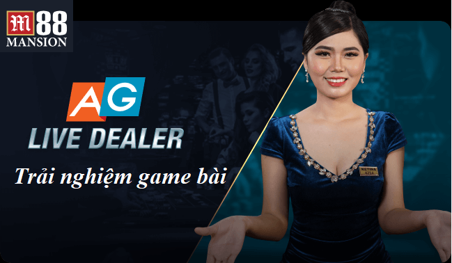 Sảnh AG Live tại M88 vô cùng bắt mắt và chuyên nghiệp